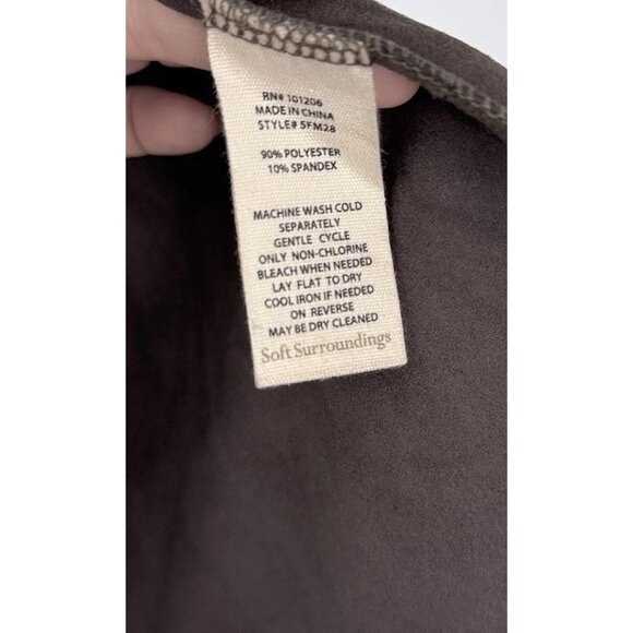 Soft Surroundings Plus Size Faux Suede Jacket Cutout Jacket 3x Western Boho - Picture 7 of 11